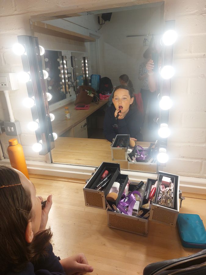 Getting ready backstage