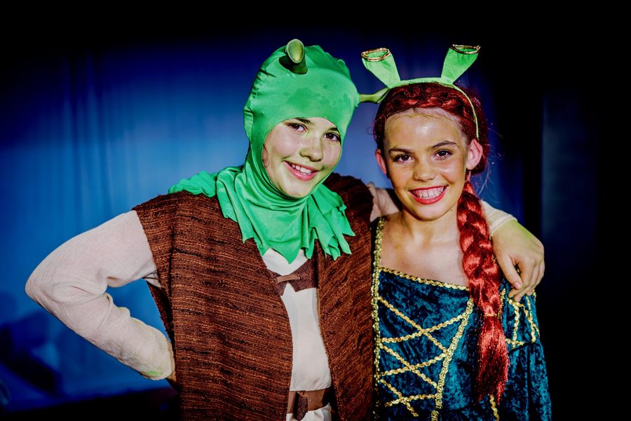 Shrek and Fiona in the summer production